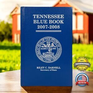 Tennessee Blue Book 2007-2008 Hardcover TN State History & Government Guide VGUC
